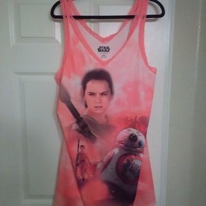 Star Wars Nightgown Rey & BB8 NWOT